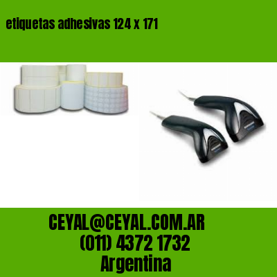 etiquetas adhesivas 124 x 171