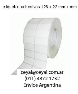 etiquetas adhesivas 126 x 22 mm x mm