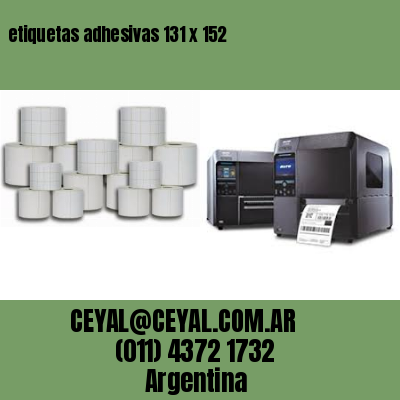 etiquetas adhesivas 131 x 152