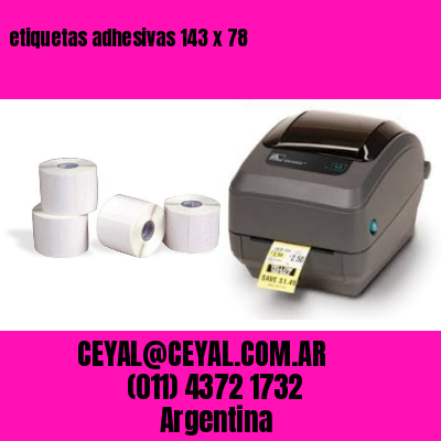 etiquetas adhesivas 143 x 78