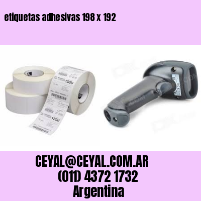 etiquetas adhesivas 198 x 192