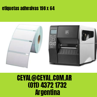 etiquetas adhesivas 198 x 64