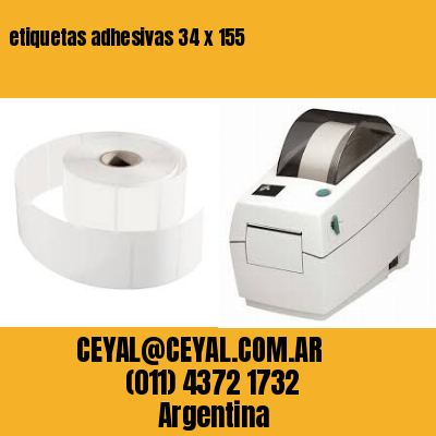 etiquetas adhesivas 34 x 155