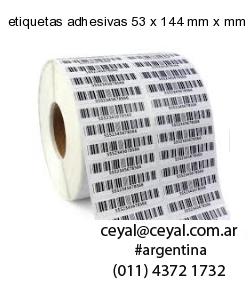 etiquetas adhesivas 53 x 144 mm x mm