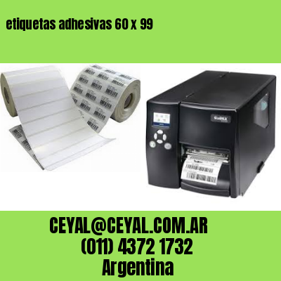 etiquetas adhesivas 60 x 99