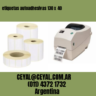 etiquetas autoadhesivas 130 x 40