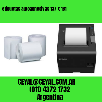 etiquetas autoadhesivas 137 x 161