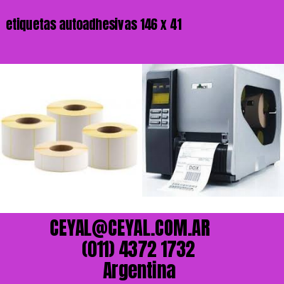 etiquetas autoadhesivas 146 x 41