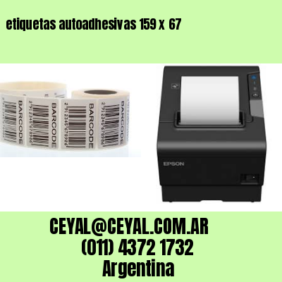 etiquetas autoadhesivas 159 x 67