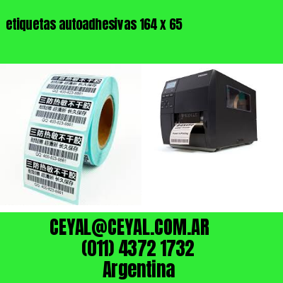 etiquetas autoadhesivas 164 x 65