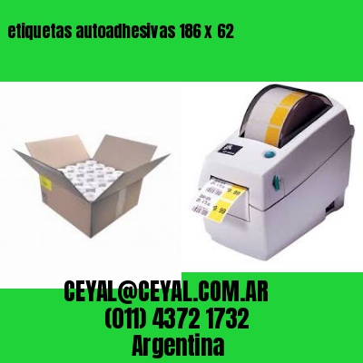 etiquetas autoadhesivas 186 x 62