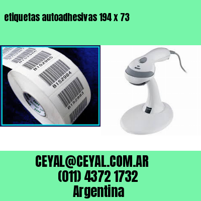 etiquetas autoadhesivas 194 x 73