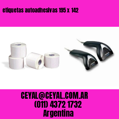 etiquetas autoadhesivas 195 x 142