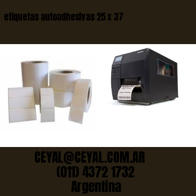 etiquetas autoadhesivas 25 x 37