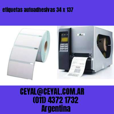 etiquetas autoadhesivas 34 x 137