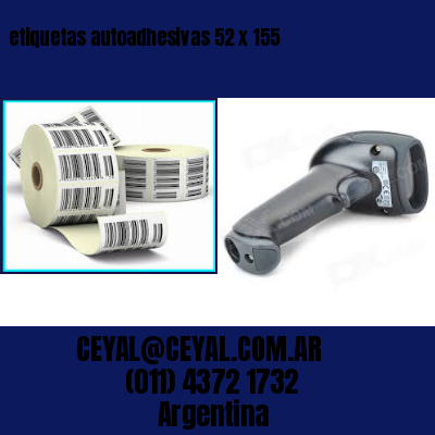 etiquetas autoadhesivas 52 x 155