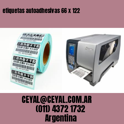 etiquetas autoadhesivas 66 x 122