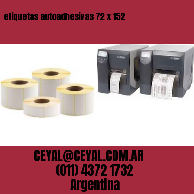 etiquetas autoadhesivas 72 x 152