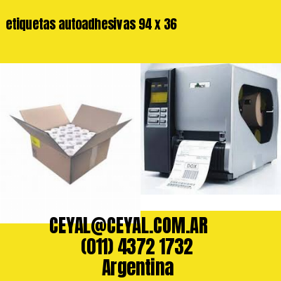 etiquetas autoadhesivas 94 x 36