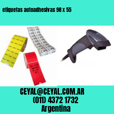 etiquetas autoadhesivas 98 x 55