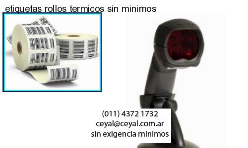 etiquetas rollos termicos sin minimos