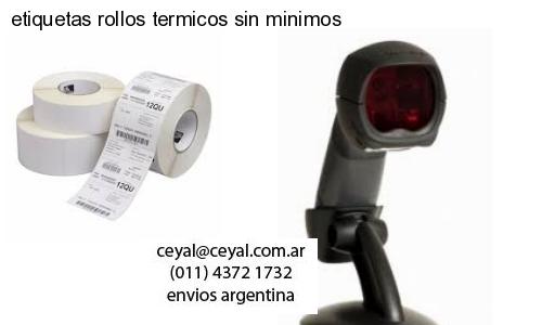 etiquetas rollos termicos sin minimos