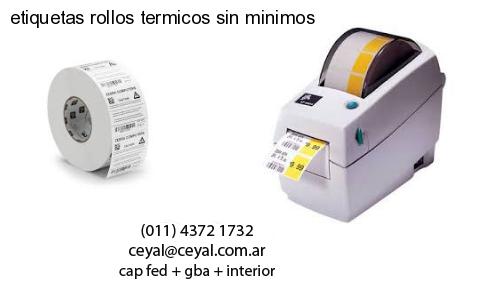 etiquetas rollos termicos sin minimos