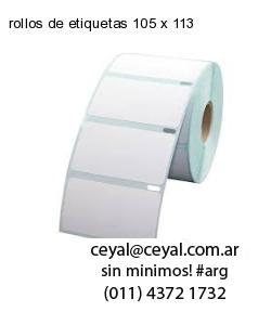 rollos de etiquetas 105 x 113