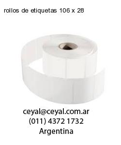 rollos de etiquetas 106 x 28