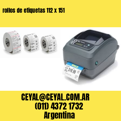 rollos de etiquetas 112 x 151