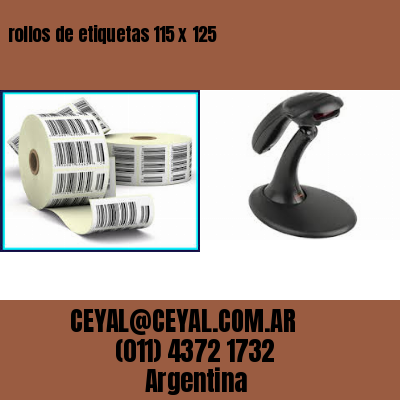 rollos de etiquetas 115 x 125