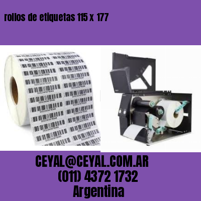 rollos de etiquetas 115 x 177