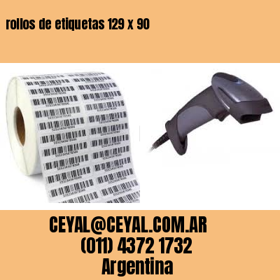 rollos de etiquetas 129 x 90