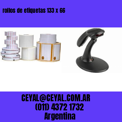 rollos de etiquetas 133 x 66