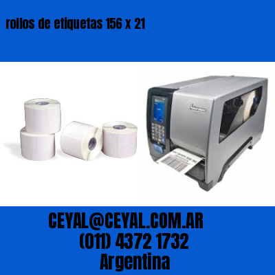 rollos de etiquetas 156 x 21