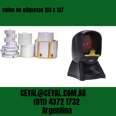 rollos de etiquetas 193 x 137