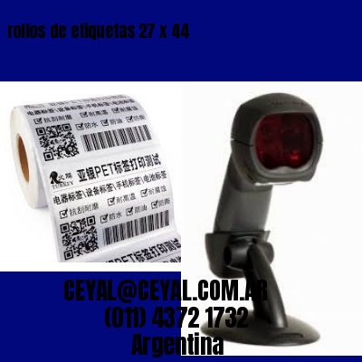 rollos de etiquetas 27 x 44