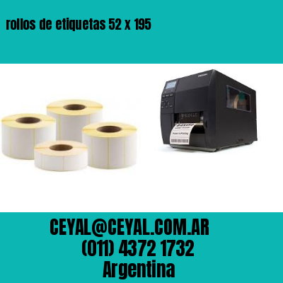 rollos de etiquetas 52 x 195