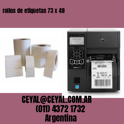 rollos de etiquetas 73 x 48