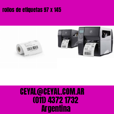 rollos de etiquetas 97 x 145