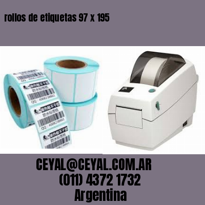 rollos de etiquetas 97 x 195