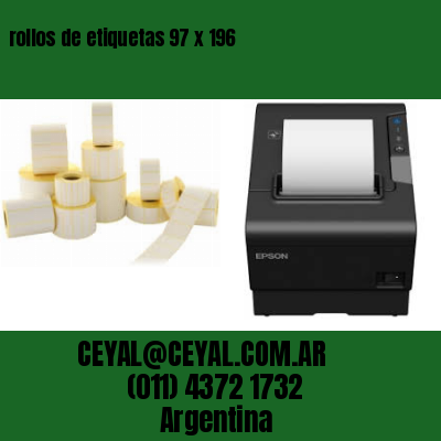 rollos de etiquetas 97 x 196