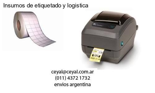 Insumos de etiquetado y logistica