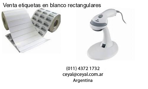 Venta etiquetas en blanco rectangulares