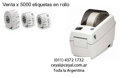 Venta x 5000 etiquetas en rollo