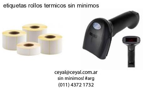 etiquetas rollos termicos sin minimos