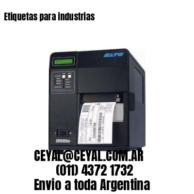 Etiquetas para industrias