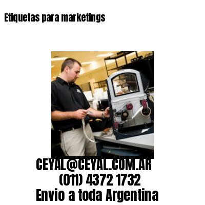 Etiquetas para marketings