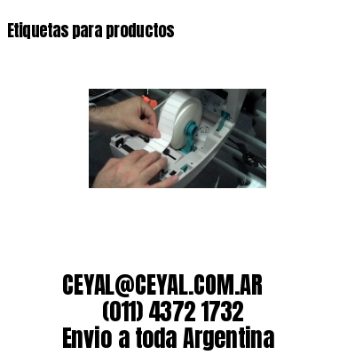 Etiquetas para productos
