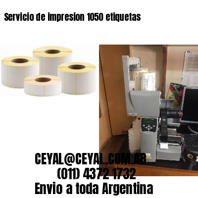 Servicio de impresion 1050 etiquetas